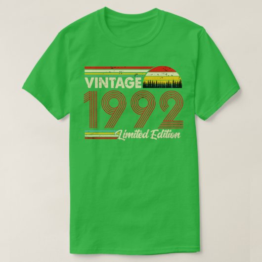 ヴィンテージ1992誕生日Shirt Limited Edition 1992 B Tシャツ (デザイン正面)