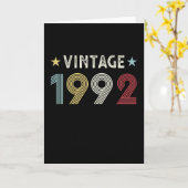 ヴィンテージ1992 30歳の誕生日ギフト30歳 カード (黄色い花)