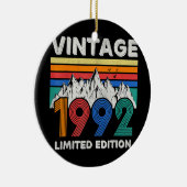 ヴィンテージ1992 30歳の誕生日30歳のギフトマン セラミックオーナメント (右)