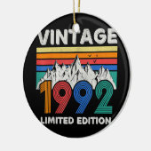 ヴィンテージ1992 30歳の誕生日30歳のギフトマン セラミックオーナメント (左)