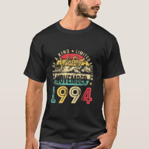 ヴィンテージ1994年11月30日30誕生日ギフトおもしろい Tシャツ