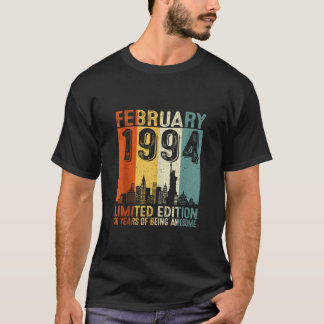 ヴィンテージ1994年2月30th誕生日ギフト女性30 tシャツ