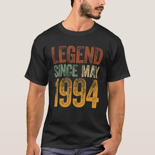 ヴィンテージ1994生まれ年誕生日1994年以来の伝説 Tシャツ (正面)