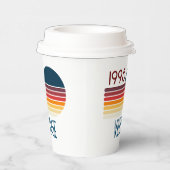 ヴィンテージ1995ストライプレトロ太陽30th誕生日 紙コップ (右)