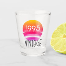 ヴィンテージ1995ネオンレトロストライプ太陽30歳の誕生日