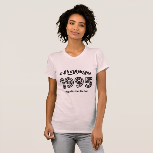 ヴィンテージ1995誕生日、完全熟成 Tシャツ (正面フル)
