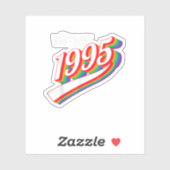 ヴィンテージ1995 カッコいいパーティー誕生日レトロ1995 シール (シート)