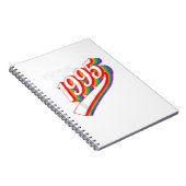 ヴィンテージ1995 カッコいいパーティー誕生日レトロ1995 ノートブック (右側)