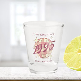 ヴィンテージ1995 30th誕生日レトロパープル ショットグラス