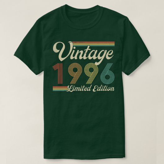 ヴィンテージ1996年限定版27歳誕生日 Tシャツ (デザイン正面)