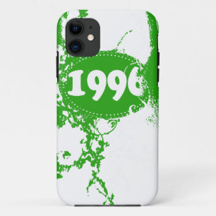 ヴィンテージ1996誕生日と以降(緑、白) iPhone 11 ケース