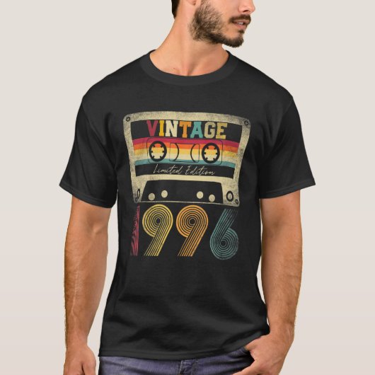 ヴィンテージ1996 25誕生日ギフト25歳の制限 Tシャツ (正面)
