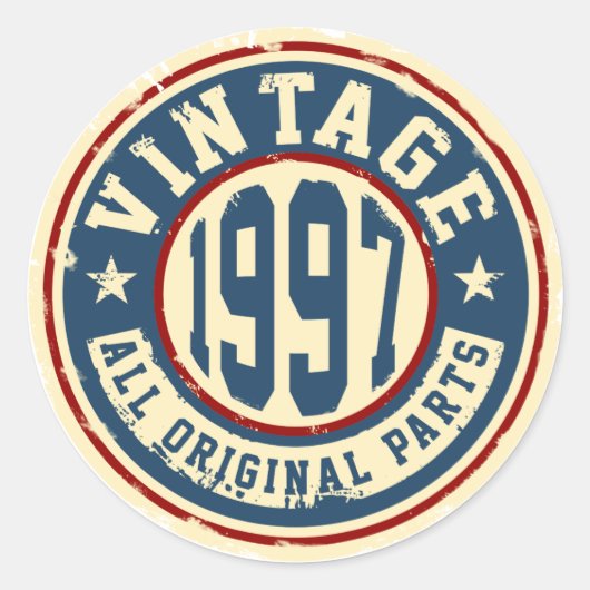 ヴィンテージ1997すべてのオリジナル部品 ラウンドシール (正面)