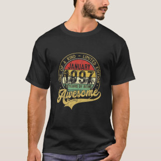 ヴィンテージ1997年1月25生まれ年1997年25th Bd Tシャツ