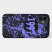 ヴィンテージ1997誕生日と以来(紫、黒) Case-Mate iPhoneケース (裏面(横))