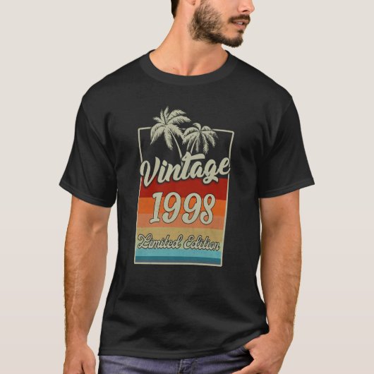 ヴィンテージ1998 25歳25誕生日 Tシャツ (正面)