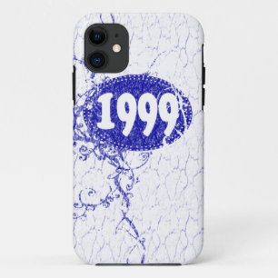 ヴィンテージ1999誕生日と以来(青、白) iPhone 11 ケース