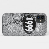 ヴィンテージ1999誕生日と以来（黒、白） Case-Mate iPhoneケース (裏面(横))