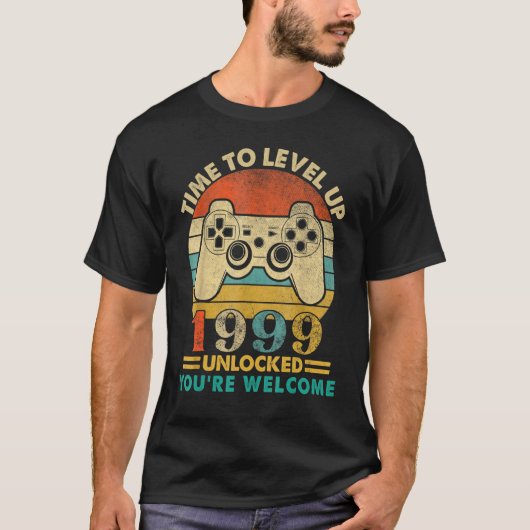 ヴィンテージ1999 おもしろい 23歳ビデオゲーマー23th B Tシャツ (正面)