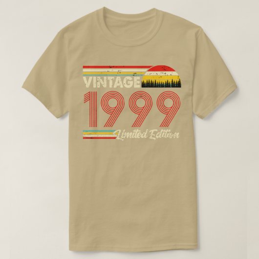 ヴィンテージ1999 Shirt Limited Edition 1999誕生日 Tシャツ (デザイン正面)