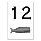 ヴィンテージ19thセンチュリークジラスケッチN テーブルナンバー (裏面)