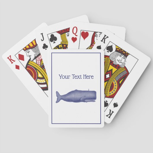 ヴィンテージ19thセンチュリークジラスケッチN トランプ (裏面)