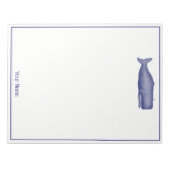 ヴィンテージ19thセンチュリークジラスケッチN ノートパッド (正面)