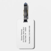 ヴィンテージ19thセンチュリークジラスケッチN ラゲッジタグ (裏面縦)
