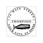 ヴィンテージ19thセンチュリークジラスケッチN ラバースタンプ (インプリント)