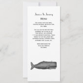 ヴィンテージ19thセンチュリークジラスケッチN 招待状 (裏面)