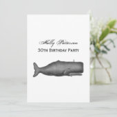 ヴィンテージ19thセンチュリークジラスケッチN 招待状 (スタンド正面)