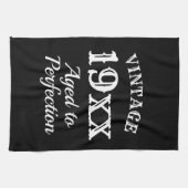 ヴィンテージ19xx年～完成度の高いおもしろい誕生日ギフト キッチンタオル (横)