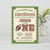 ヴィンテージ1thバースデーサッカーチケット招待状 招待状 (スタンド正面)