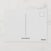 ヴィンテージ2つのイースターバニーと雛の孵化 ポストカード (裏面)