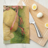 ヴィンテージ2チキンイースターホリデイ キッチンタオル (四つ折り)