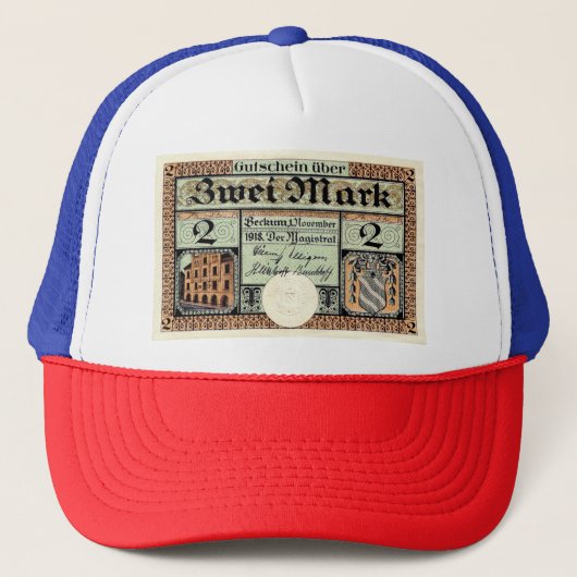 ヴィンテージ2マークノットゲルトベックムトラッカーハット キャップ (正面)