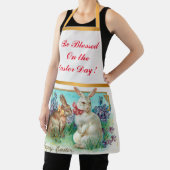 ヴィンテージ2ラビットイースターエッグホリデー エプロン (インサイチュ)