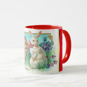 ヴィンテージ2ラビットイースターエッグホリデー マグカップ (正面右)