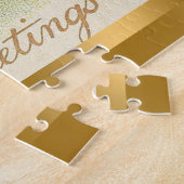 ヴィンテージ2ラビットイースターホリデー ジグソーパズル (側面)