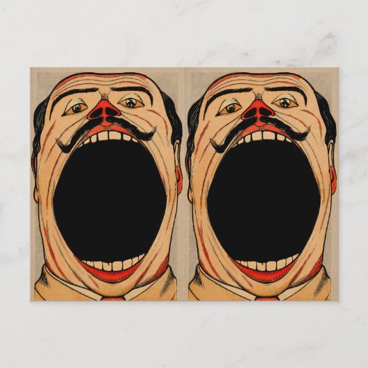 ヴィンテージ2大きな口 ポストカード (正面)