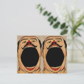 ヴィンテージ2大きな口 ポストカード (スタンド正面)