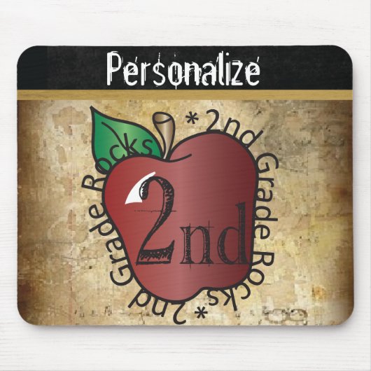 ヴィンテージ2年生先生 マウスパッド (正面)