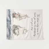 ヴィンテージ2隻のセーリングシップSea Johan Teyler タペストリー (正面(横))