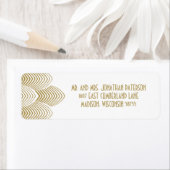 ヴィンテージ20のアールデコスキャロプ結婚トのラベル ラベル (インサイチュ)