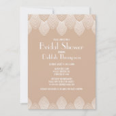ヴィンテージ20のアールデコブライダルシャワーの招待 招待状 (正面)