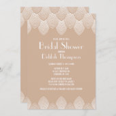 ヴィンテージ20のアールデコブライダルシャワーの招待 招待状 (正面/裏面)