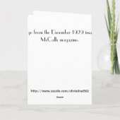 ヴィンテージ20のフレンド誕生日カード カード (裏面)