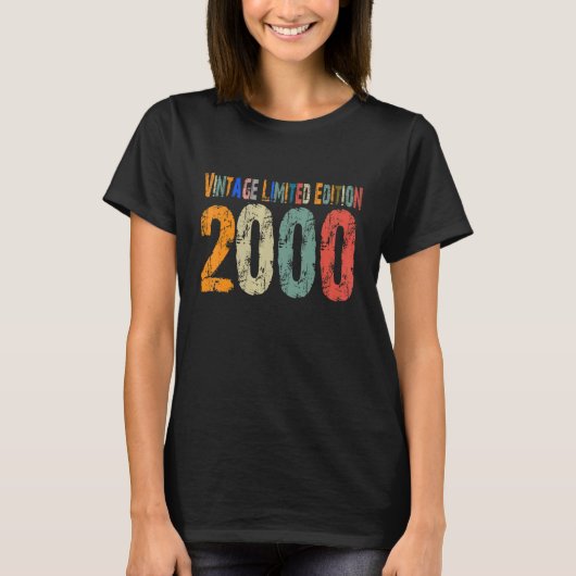ヴィンテージ2000誕生日22nd 22歳バレ tシャツ (正面)