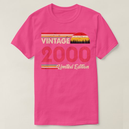 ヴィンテージ2000 Shirt Limited Edition 2000誕生日 Tシャツ (デザイン正面)
