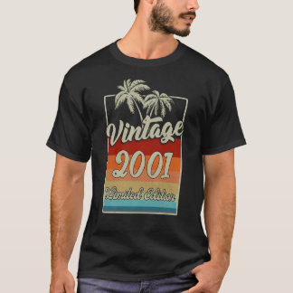 ヴィンテージ2001 22歳22誕生日1 Tシャツ